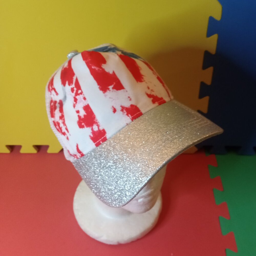 Nwot Sparkle USA Flag Hat Cap